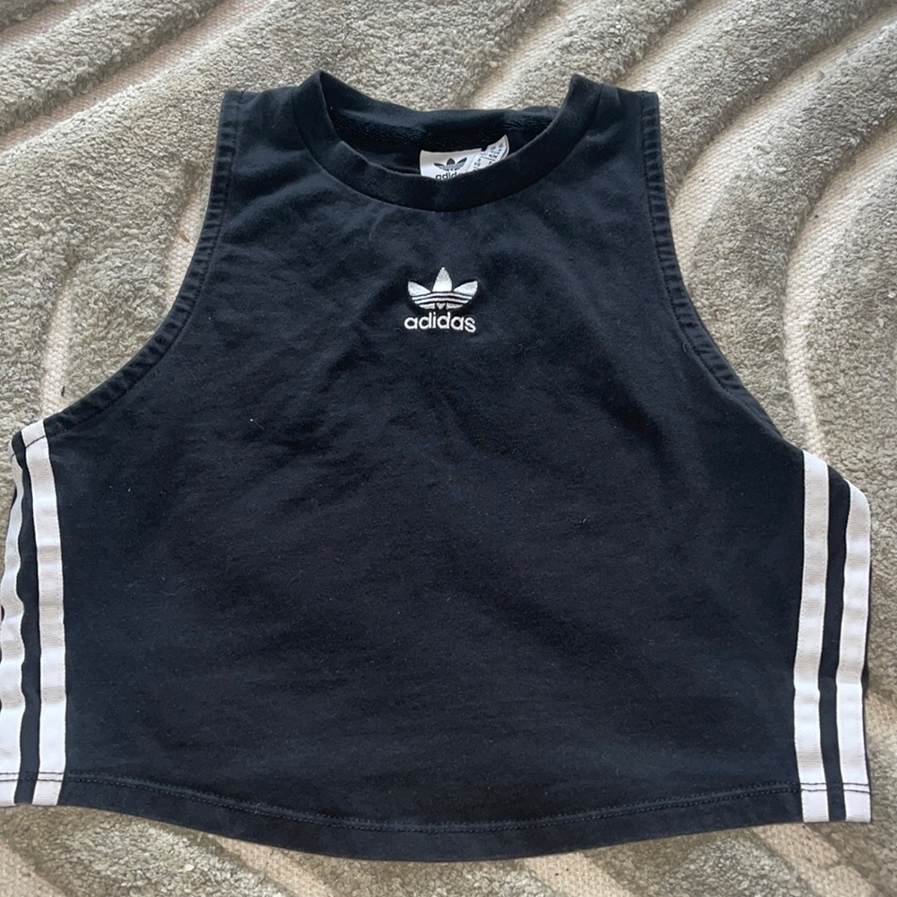 Adidas high neck crop top